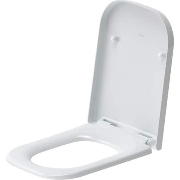 Duravit Happy D.2 Elongated Closed Front Toilet Seat in White