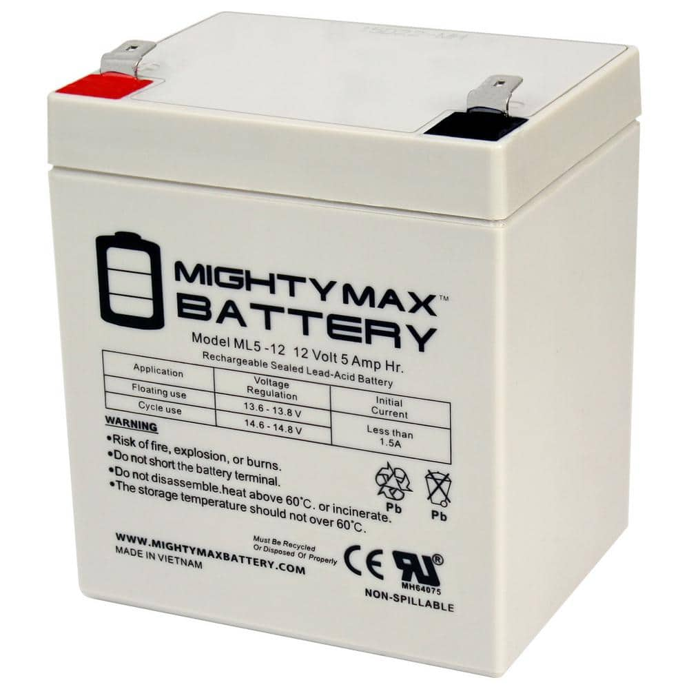 Mighty Max Battery 12V 5Ah SLA Battery for Black Decker Grasshog-CST2000 Lawn Mower