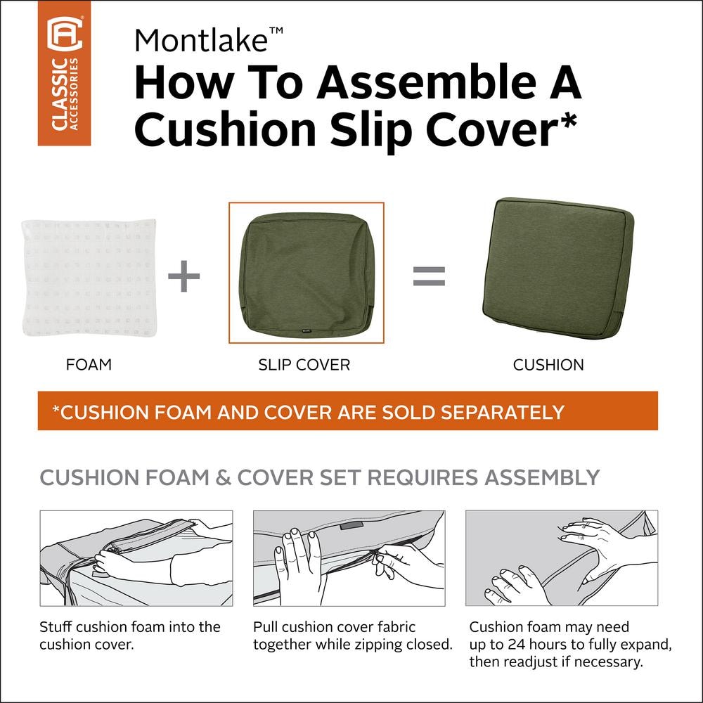 Heather Fern Green Weather-Resistant Patio Bench Cushion Slip Cover