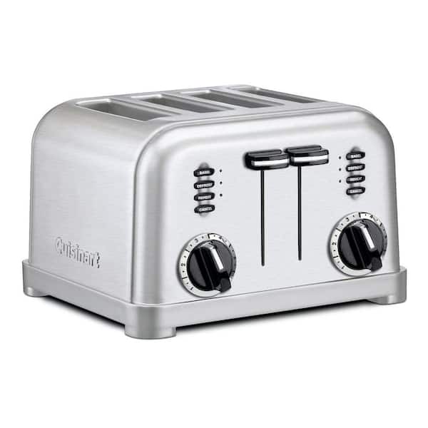 Cuisinart Classic Series 4-Slice Stainless Steel Wide Slot Toaster with Crumb Tray