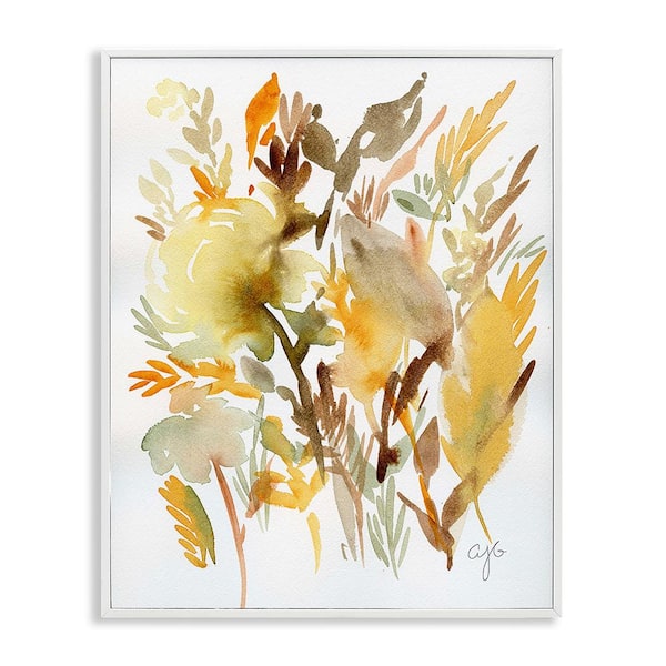 Stupell Industries Abstract Autumnal Foliage by Alexandria Gilbert Kincaid 1 Piece Framed Graphic Print Nature Art Print 20 in. x 16 in.