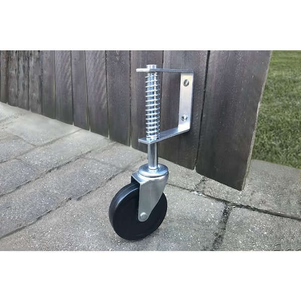 tafereel Minister wraak Everbilt 4 in. Gate Caster with Adjustable Spring Bracket and 125 lb. Load  Rating-49785 - The Home Depot