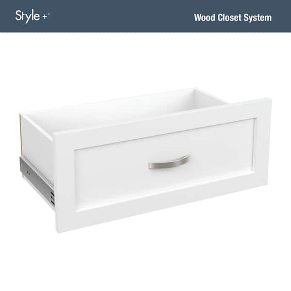 ClosetMaid Style+ 10 in. H x 25 in. W White Shaker Drawer Kit for 25 in. W Style+ Tower