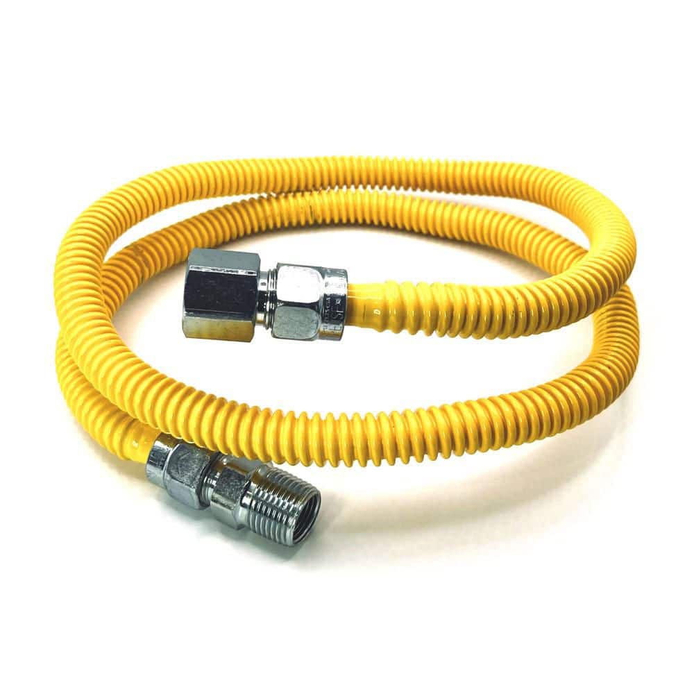 Everbilt - 1/2 in. FIP x 1/2 in. MIP x 48 in. Gas Connector (1/2 in. OD) (60,500 BTU)