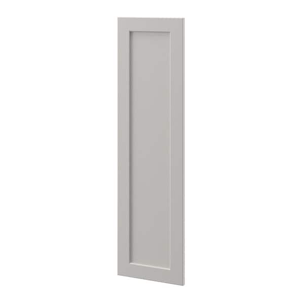 Shaker Full Overlay 11.56 in. W x 41.5 in. H Decorative Door Wall End Panel in Stone Gray