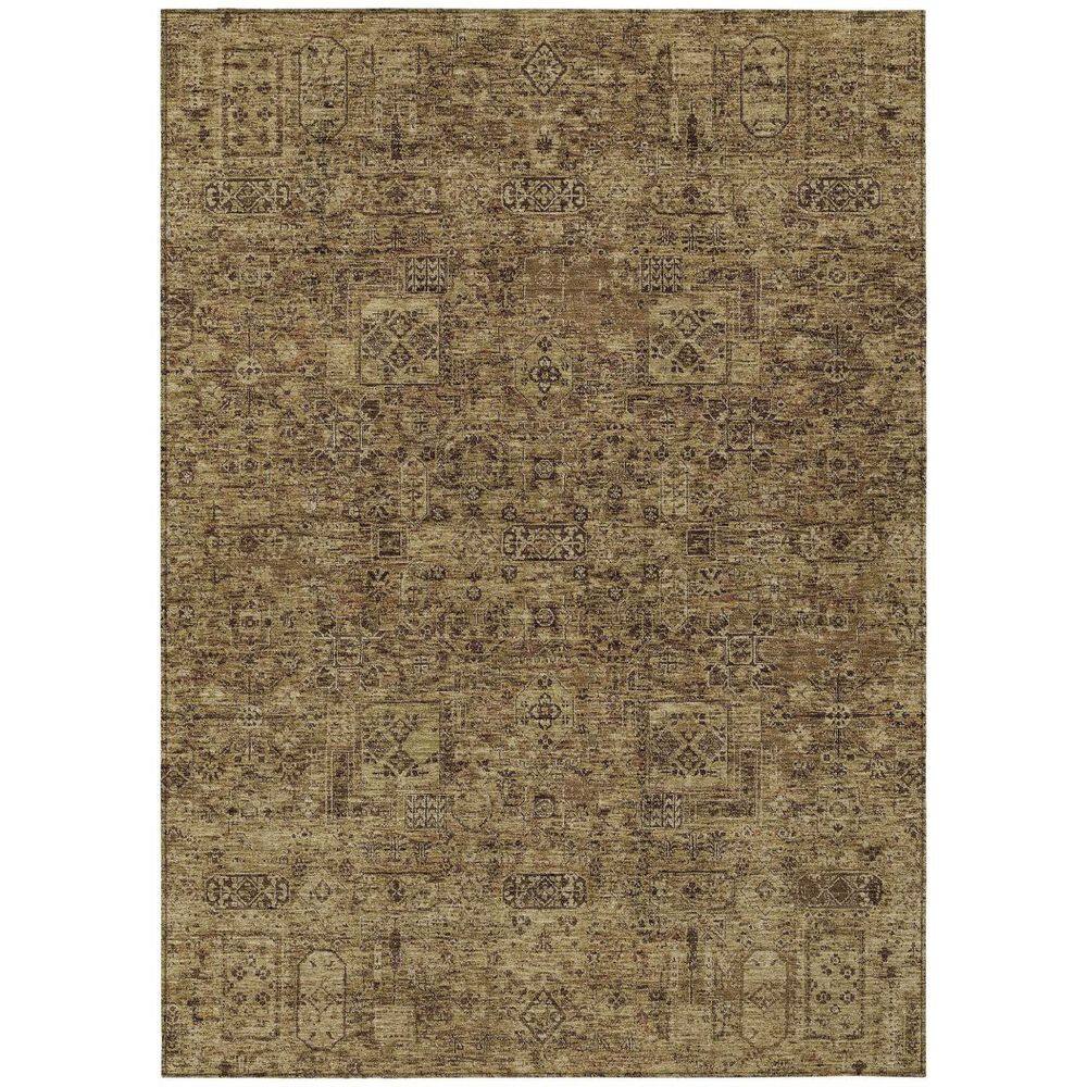 Brown, Taupe 3 ft. x 5 ft. Woven Floral Polyester Rectangle Indoor / Outdoor Area Rug price history on PriceWatchPro