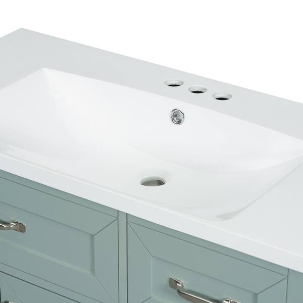 Xzkai 36 in. W x 18 in. D x 36 in. H Single Sink Bath Vanity in
