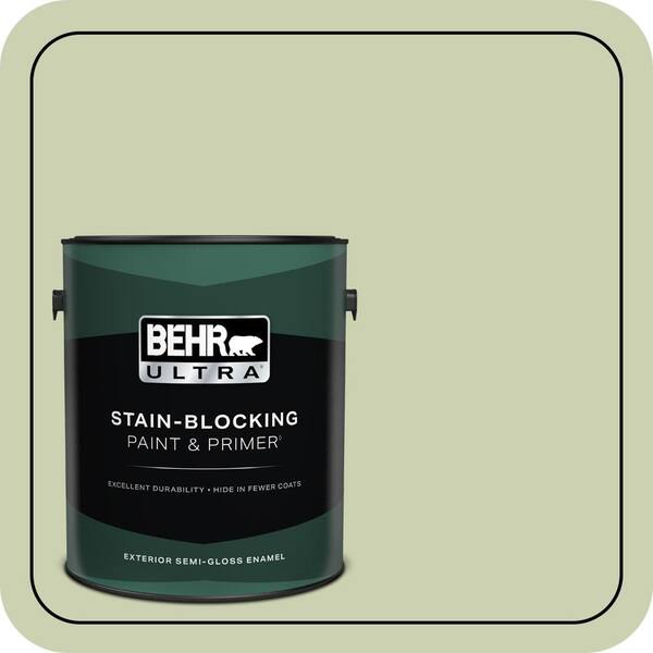 BEHR ULTRA 1 gal. #ECC-12-2 Meadow Glen Semi-Gloss Enamel Exterior Paint & Primer