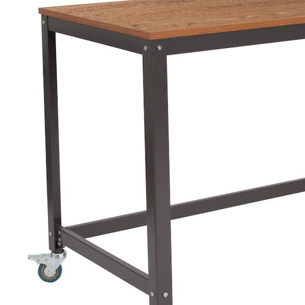 Carnegy Avenue 29.3 in. Rectangular Cherry Laptop Desks with Adjustable  Height CGA-NAN-0432-CH-HD - The Home Depot