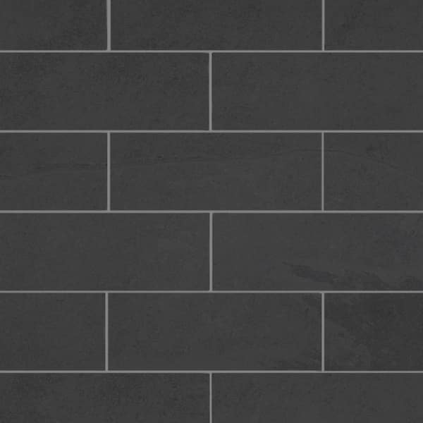 Florida Tile Home Collection Galactic Slate 3.75 in. x 12 in. Matte Porcelain Floor and Wall Tile (6.25 sq. ft./Case)