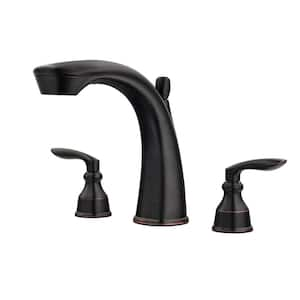 Avalon 2-Handle Deck-Mount Roman Tub Faucet Trim Kit Tuscan Bronze (Valve Not Included)