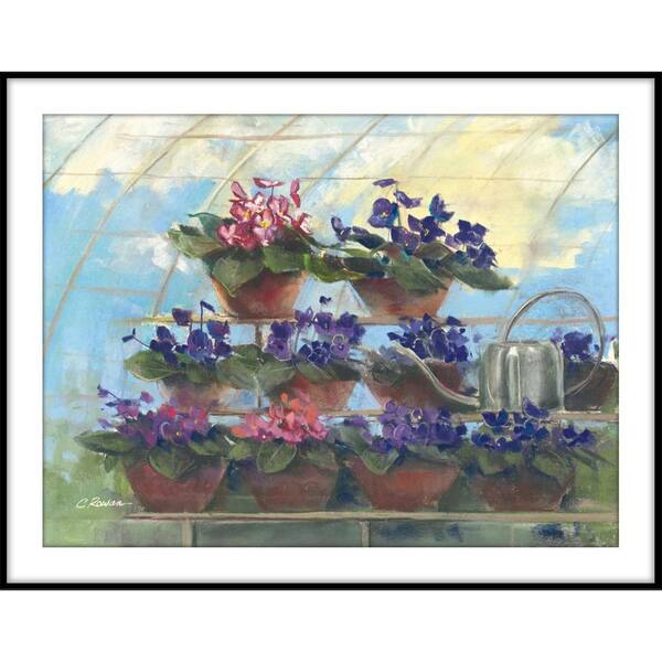 PTM Images 9.75 in. x 11.75 in. ''Violets'' Framed Wall Art