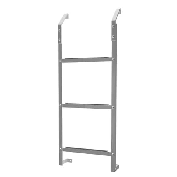 Ultra Protect 3-Step Aluminum Basement Window Well Egress Escape Ladder