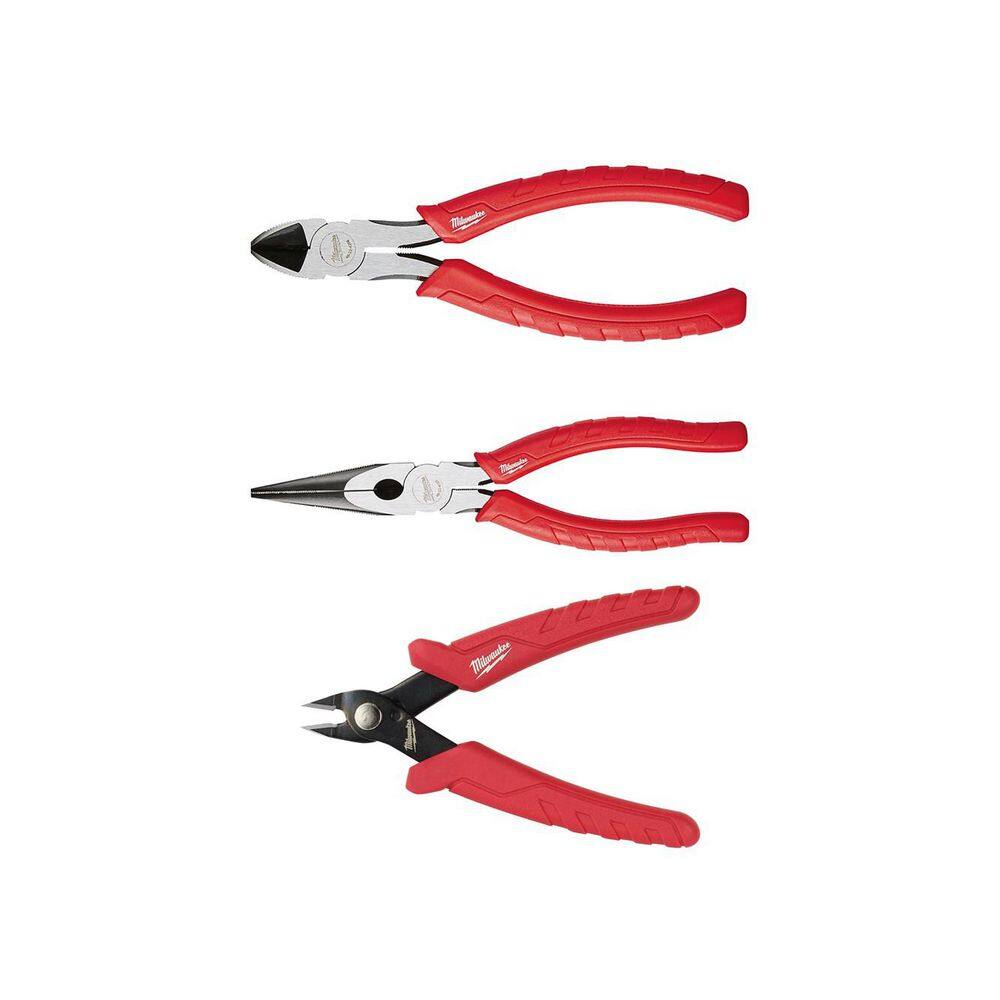 "6"" Comfort Grip Diagonal Cutting Pliers, 8"" Comfort Grip Long Nose Pliers, and Mini Flush Cutters" price history on PriceWatchPro