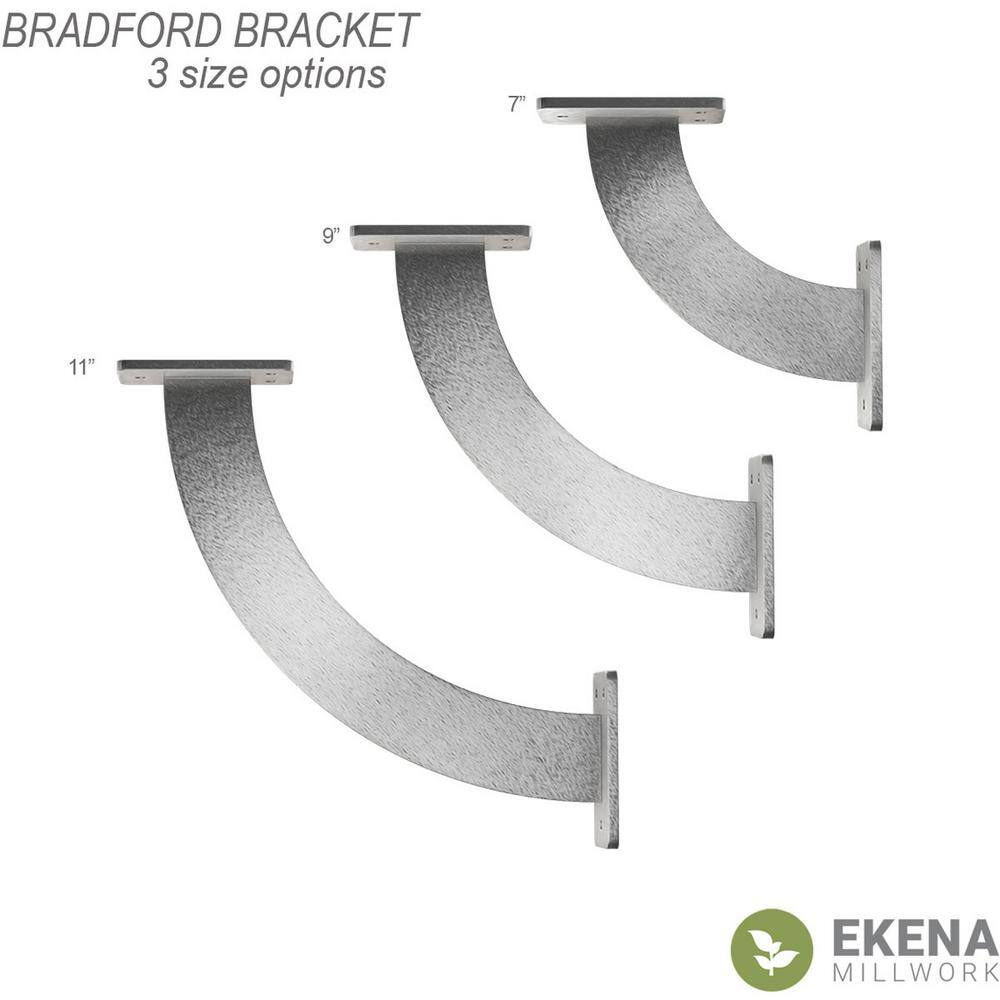 Hammered Brown Steel Bracket for Shelves and Countertops