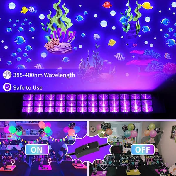 1200-Lumen Black Integrated LED Floodlight IP66 Waterproof Adjustable Work Light w/ 6 ft. Power Cord for Party (3-Pack)