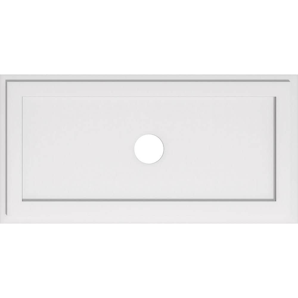 40 in. W x 20 in. H x 4 in. ID x 1 in. P Rectangle Architectural Grade PVC Contemporary Ceiling Medallion price history on PriceWatchPro