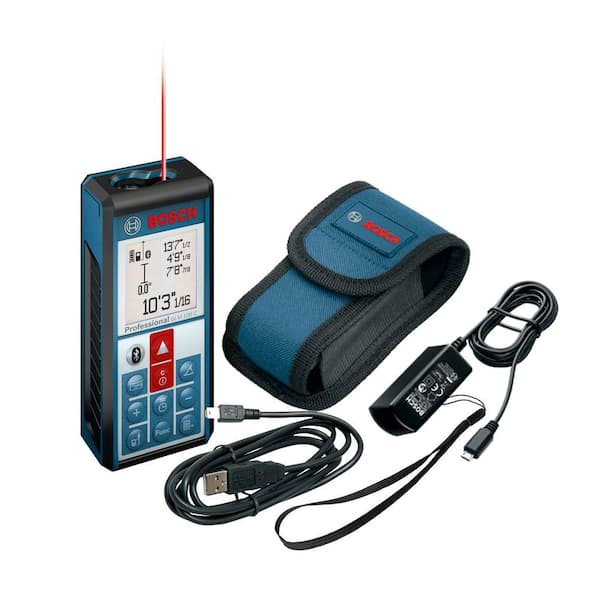 Bosch GLM 100 C Bluetooth Enabled 330-Feet Lithium-Ion Laser Distance and Angle Measure for sale online 