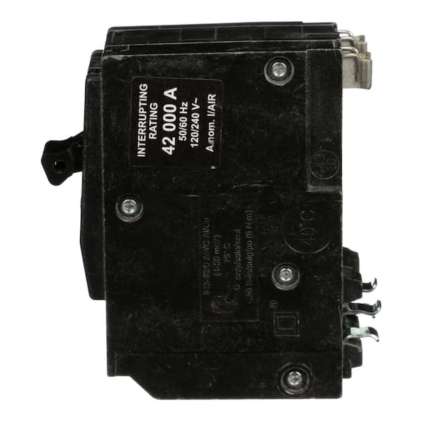 Square D QO 125 Amp 42kA 2-Pole Plug-In Circuit Breaker