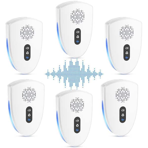3-Watt Electronic Indoor Pest Control Repellent for Spider Bug Roach Ant Fly Rat Mice with 3 Mode Switching and 6-Pack