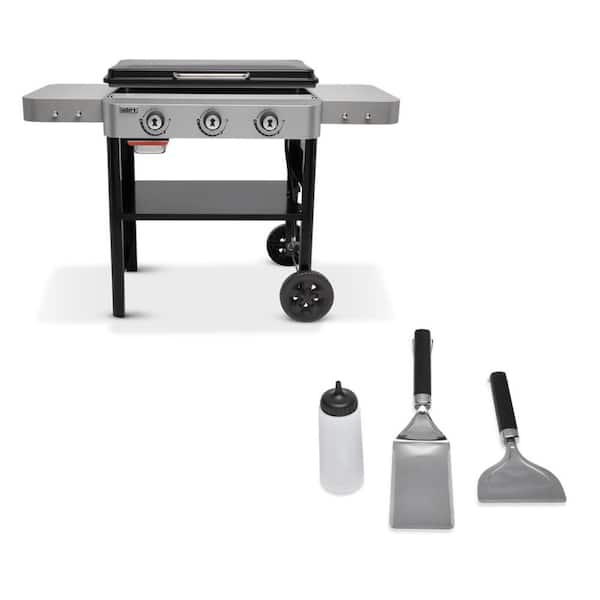 Weber 36 Liquid Propane Griddle in Black and Stainless Steel