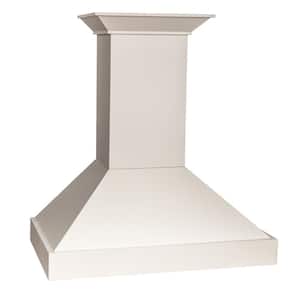 36 in. 400 CFM Ducted Vent Wall Mount Range Hood in Cottage White