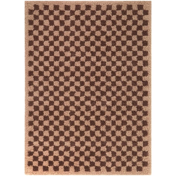 Covey Burgundy/Blush 9 ft. x 12 ft. Geometric Area Rug