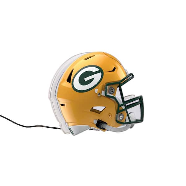 Evergreen Green Bay Packers Yellow NFL Football Helmet Desklite LED Decor
