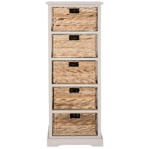 Vedette 5-Drawer Rustic Gray Storage Chest