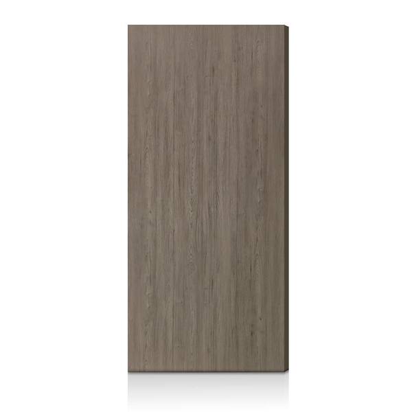 32 in. x 94 in. Gray Texture Flush Hollow Core Composite Interior Door Slab