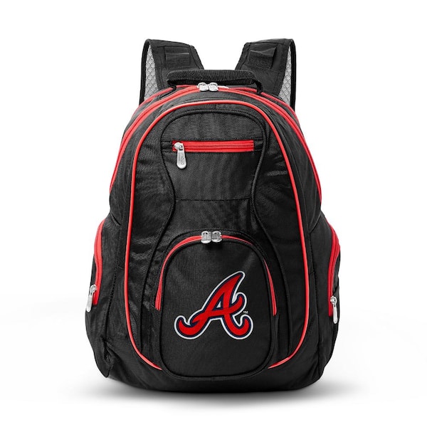 Denco MLB Atlanta Braves 19 in. Black Trim Color Laptop Backpack