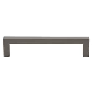 5 in. (128mm.) Center-to Center Graphite Solid Square Slim Cabinet Drawer Bar Pulls (10 Pack )