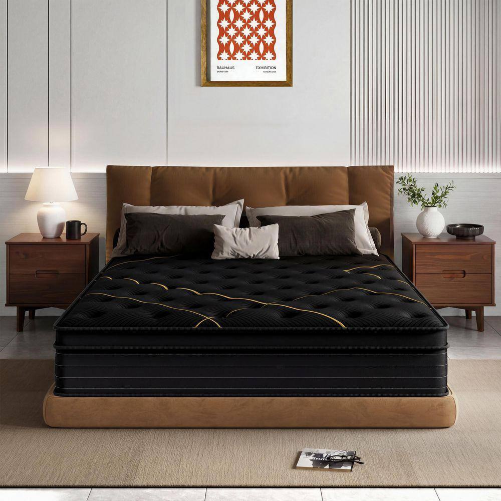 Crystli Full Size Medium Firm 14 in. Cool Gel Memory Foam Hybrid
