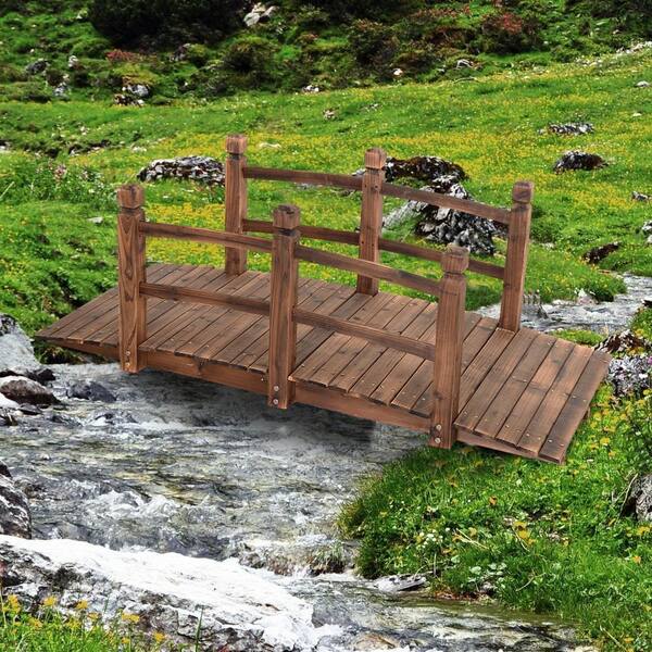 Casainc Fairy Garden Ornament Wooden Arched Bridge Wf Op2959 Casainc Fairy Garden Ornament Wooden, Japanese Garden Bridge Ornament
