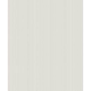 Boutique Collection Cream Shimmery Vertical Stripe Non-pasted Paper on Non-woven Wallpaper Roll