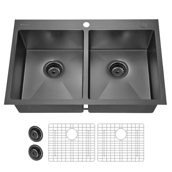 Scrub Sink, 25 in. L, SS, Double Foot Pedal