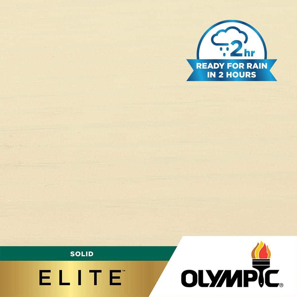 Olympic - Elite 5 gal. SC-1079 Soapstone Solid Advanced Exterior Stain and Sealer in One