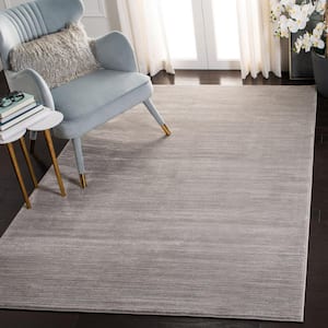 Vision Silver 9 ft. x 12 ft. Solid Area Rug