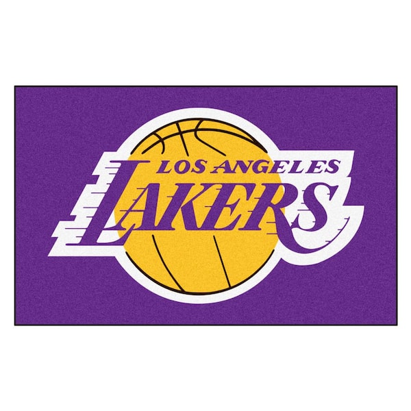 Fanmats Los Angeles Lakers 5 Ft. X 8 Ft. Ulti-Mat 9300 - The Home Depot