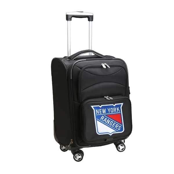 NHL New York Rangers 21 in. Black Carry-On Spinner Softside Suitcase