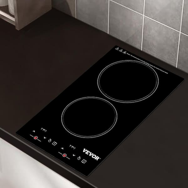 20.1 in. x 11.3 in. Built-in Induction Hotplate 2-Elements Electric Cooktop with 9-Power Levels Radiant Cooktop