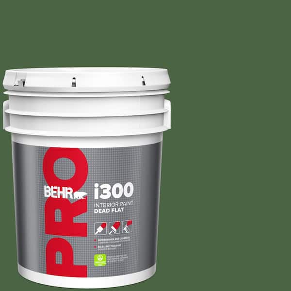5 gal. #S400-7 Deep Viridian Dead Flat Interior Paint