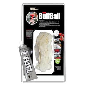 7 in. X-Large White Original Buff-Ball in Clamshell