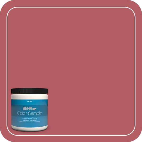 BEHR PREMIUM PLUS 8 oz. #140D-6 Shangri La Satin Enamel Interior/Exterior Paint & Primer Color Sample