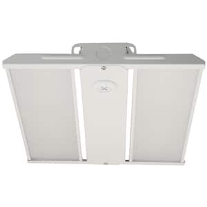 15 in. 110 Watt White Finish Integrated LED Flush Mount with No Glass White Polycarbonate Shade