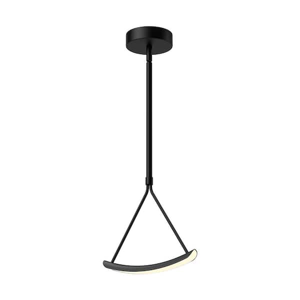KUZCO Mobil 11 in. 1 Light 11-Watt Black Integrated LED Pendant Light