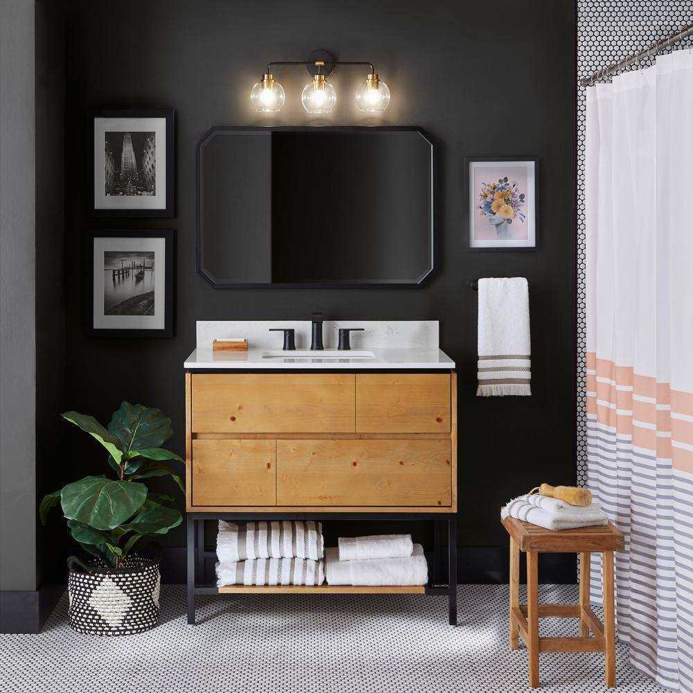 Matte Black Modern Wall Mounted Hand Towel Bar