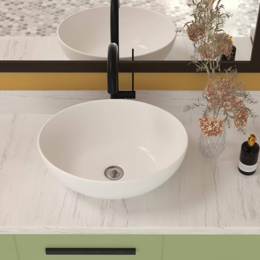 Glossy White Rectangular Ceramic Bathroom Sink