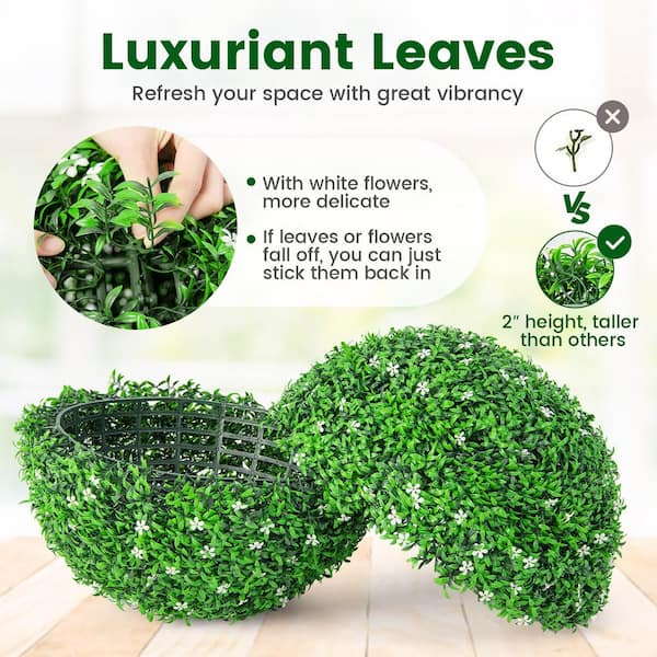 Artificial Topiary Balls Outdoor - Faux Greenery Ball