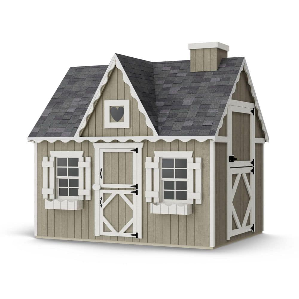 6 ft. x 8 ft. Victorian Outdoor Wood Playhouse with Floor, Loft price history on PriceWatchPro